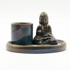 Multi Purpose Buddha Incense Plate - Ceramic Blue product image 5