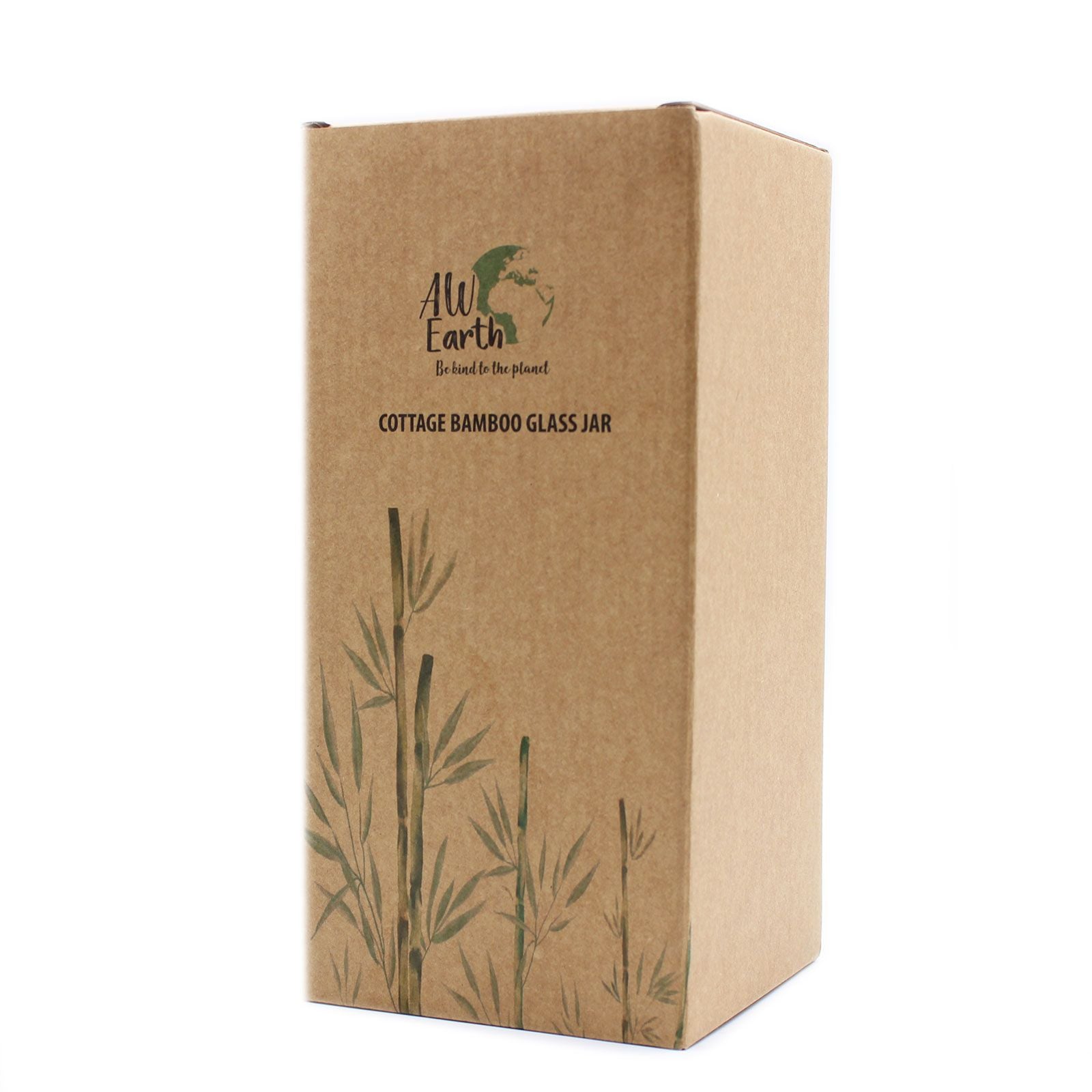 Cottage Bamboo Glass Jar - 20cm product image