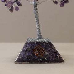 Gemstone Tree with Organite Base - 160 Stone - Amethyst product image 2