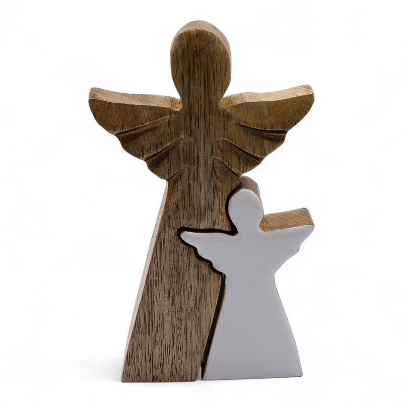 Mango Wood Angel in Angel - White Enamel product image
