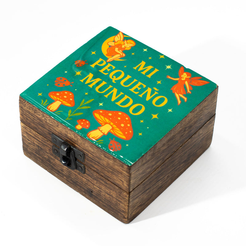 Small Enamelled Box - Mi Pequeno Mundo product image