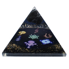 Orgonite Pyramid - Midnight Reiki - 90mm product image 3