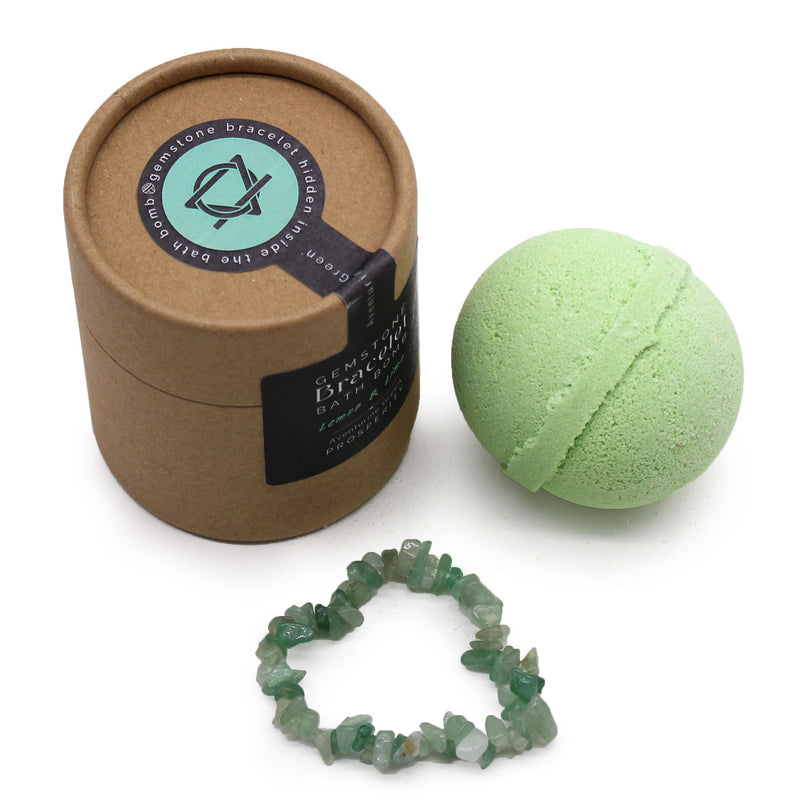 Green Aventurine Gem Bracelet Bath Bomb product image
