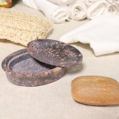 Soapstone Soap Dish & Drainer 11x8cm- Classic Oval product image 3