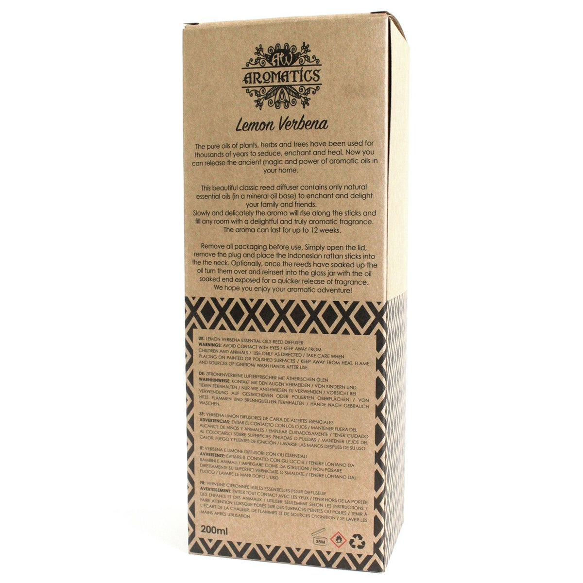200ml Lemon Verbena Essential Oil Reed Diffuser product image 3