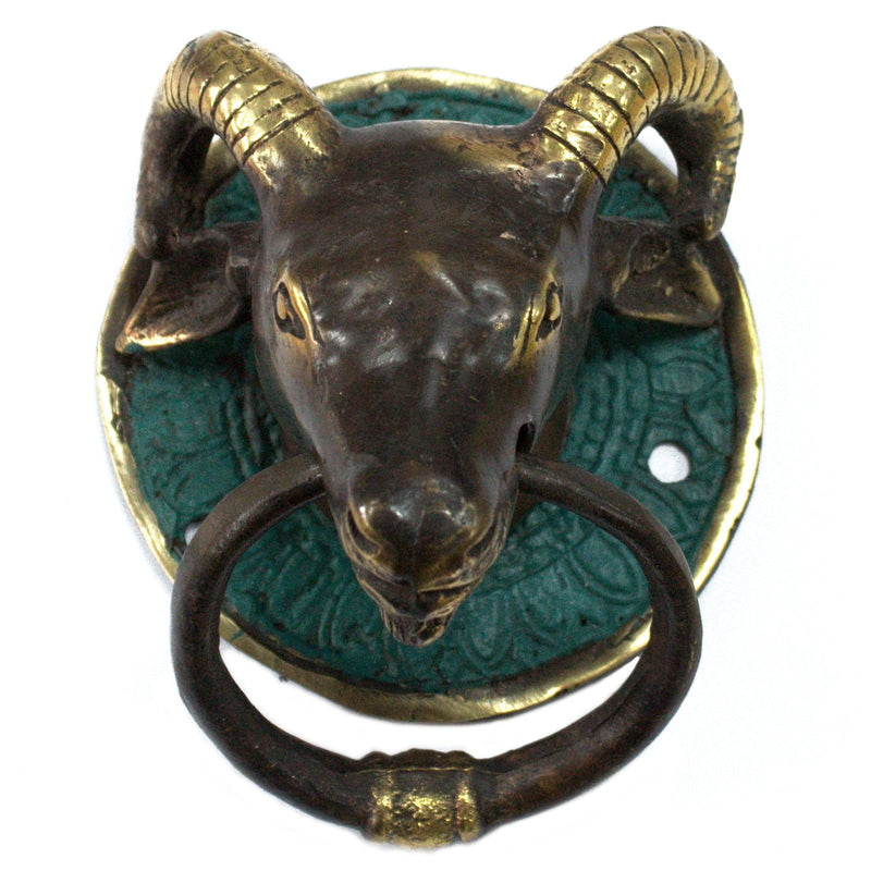 Brass Door Knocker - Rams Head product image