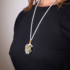 Gemstone Necklace Cord - White product image 2