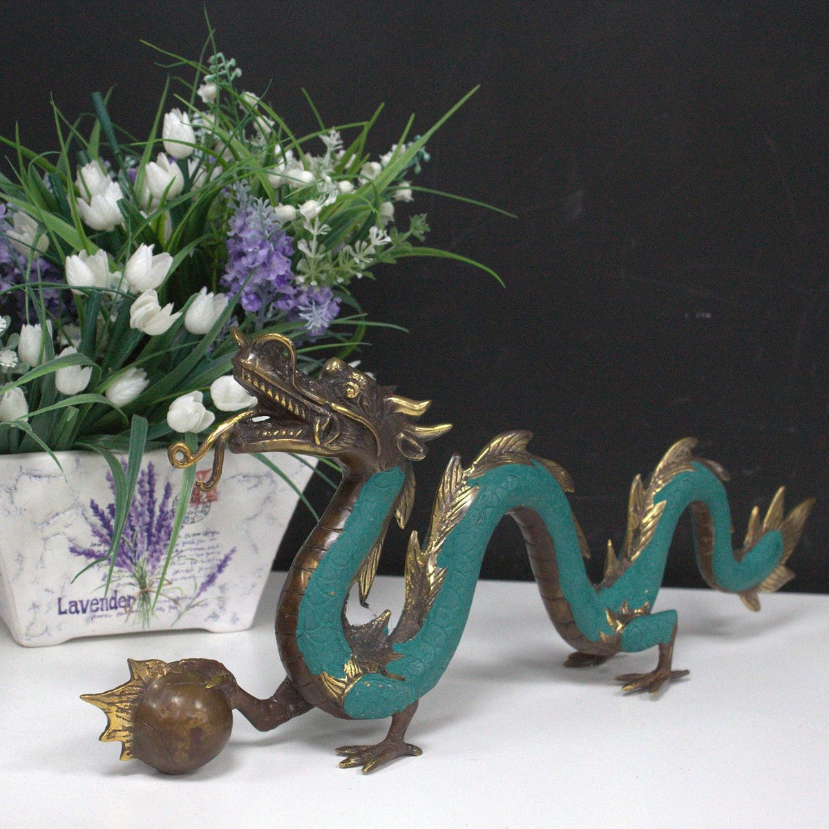 Fengshui - Med Dragon with Ball - 27cm product image 3
