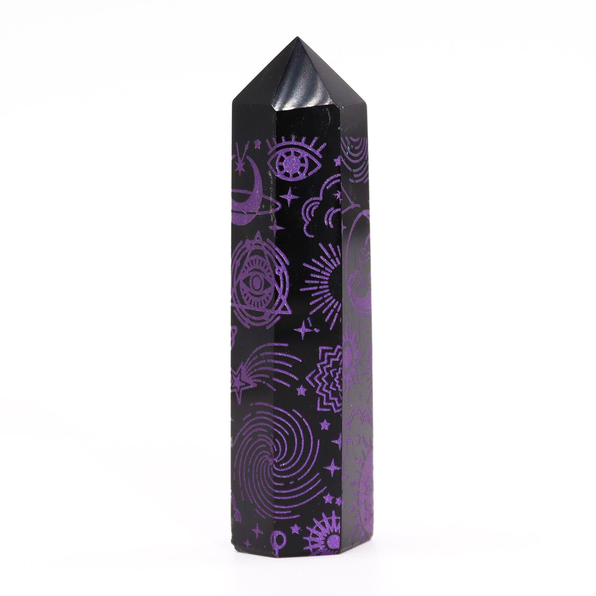 Black Obsidian Point - Mystic Story - Deep Purple - product image 2