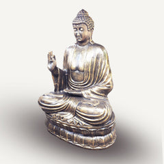 Large Antique Gold Buddha Teaching on Lotus - 2m product image