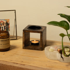 Square Mango Wood Oil Burner - Elephant product image 5