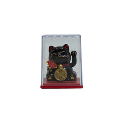 Mini Solar Powered Money Cat in Box - Black product image
