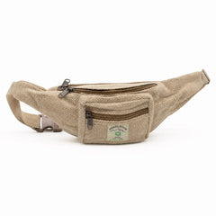 Cotton Hemp Style Belt (or Fanny) Bag - Natural