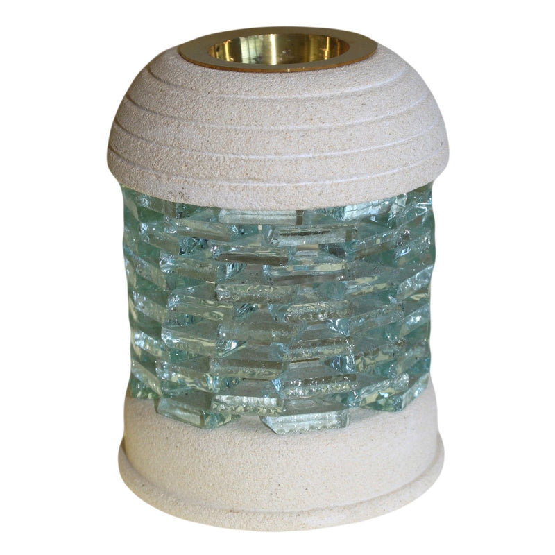 Stone Oil Burner - Round Glass Brick product image