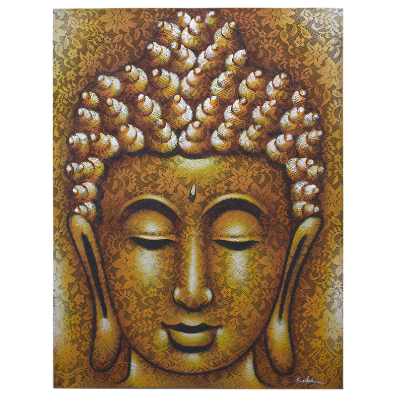 Buddha Painting - Gold Brocade Detail product image