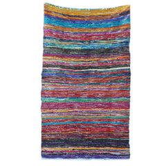 153 x 90cm Luxury Rag Rug - Blue product image 4