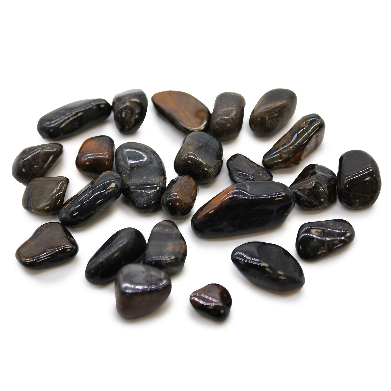 Small African Tumble Stones - Tigers Eye - Blue product image