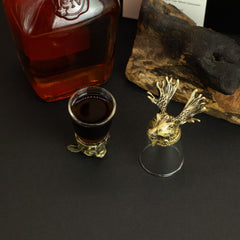 Gift Set of 12 Bottom Up Shot Glasses (25ml) - Forest & Mystical Creatures - Antique Bronze product image 16