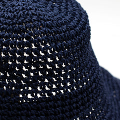 Nomad Sari Floppy Straw Sun Hat - Navy Blue product image 7