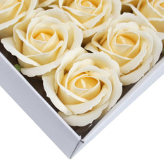 Craft Soap Flowers - Med Rose - Ivory product image 7