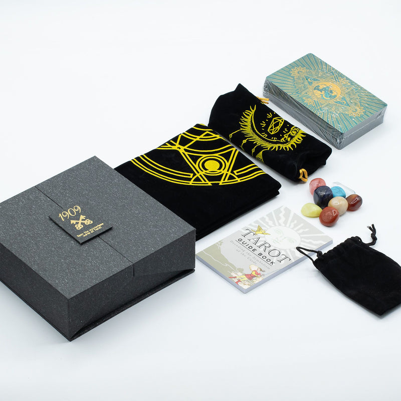 Gold & Turqoice Foil Tarot Card - Gift Set product image