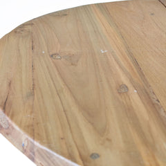 Round Folding Coffee Table - 50cm - Recycled Wood product image 7