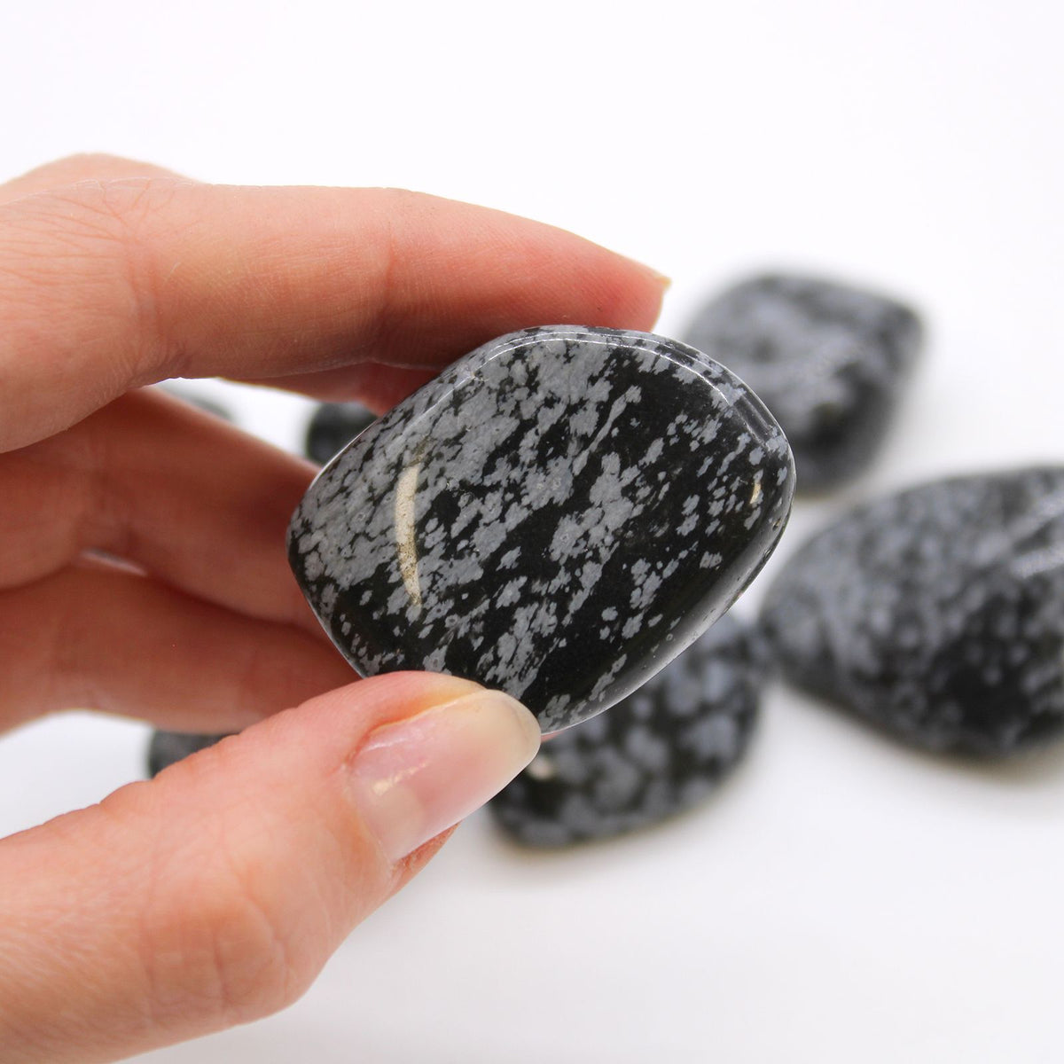 XL Tumble Stones - Obsidian Snowflake - product image 2