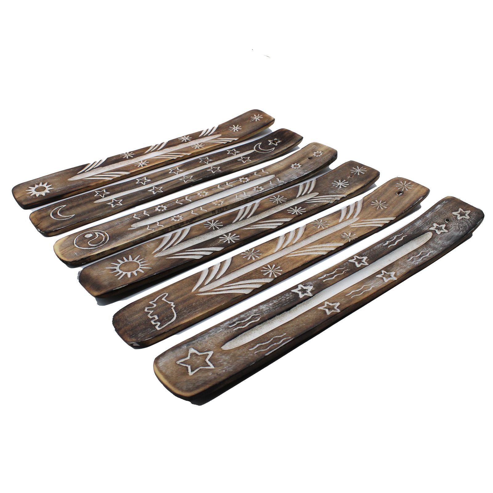 White Washed Incense Holder - Simple product image