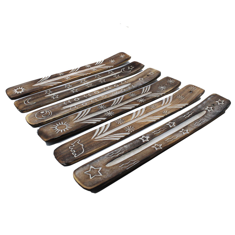 White Washed Incense Holder - Simple product image