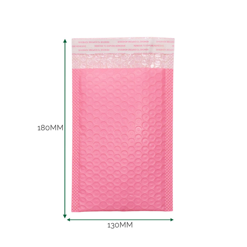 Pink Poly Bubble Envelope (130x180+40mm) product image