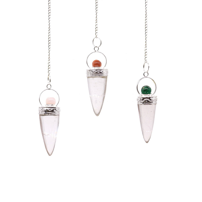 Rock Crystal Cone & Silver Ring - Asst product image