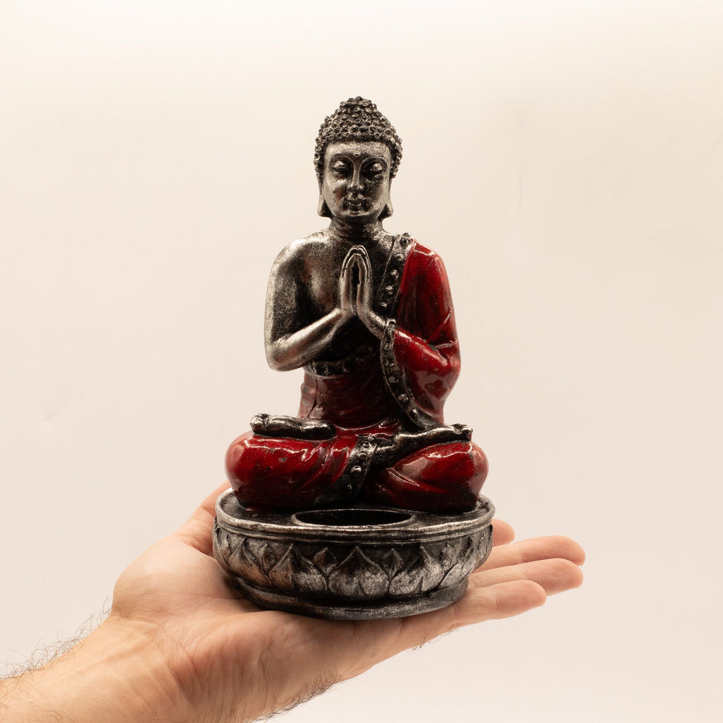 Buddha Candle Holder - Red - Medium product image 6