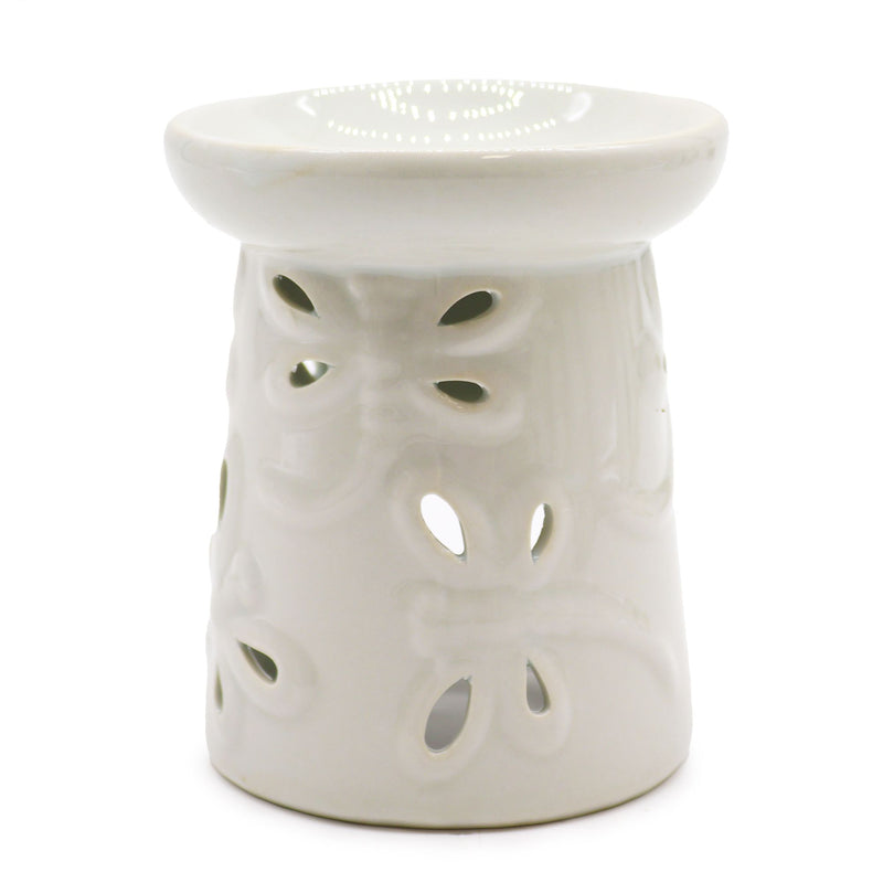 Classic White Oil Burner - Dragonfly product image
