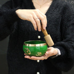 Yin & Yang Singing Bowl Set- White/Purple 10.7cm product image 8