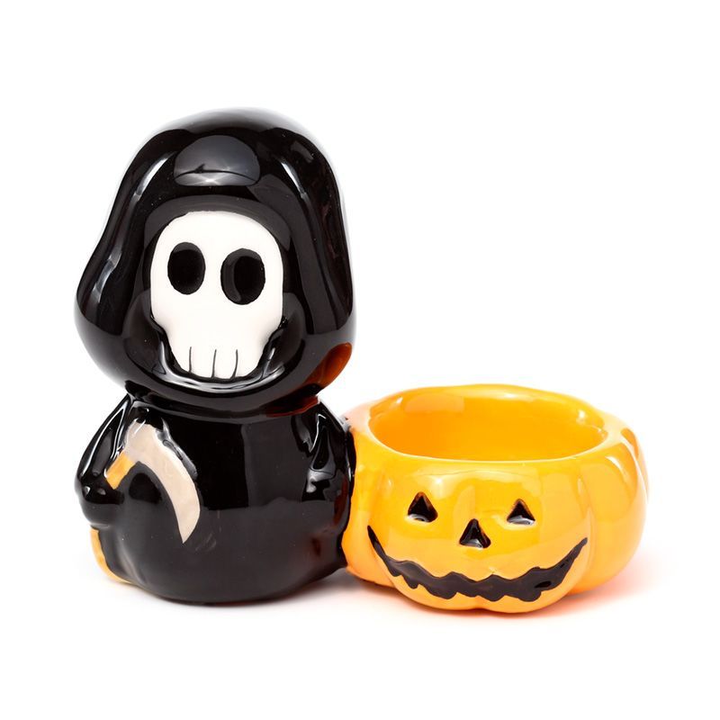 Ceramic Skull Boy Tea Light Candle Holder product image 2