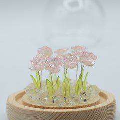 Floral Glow Garden Dome - 10 Pink Roses - LED USB product image 4