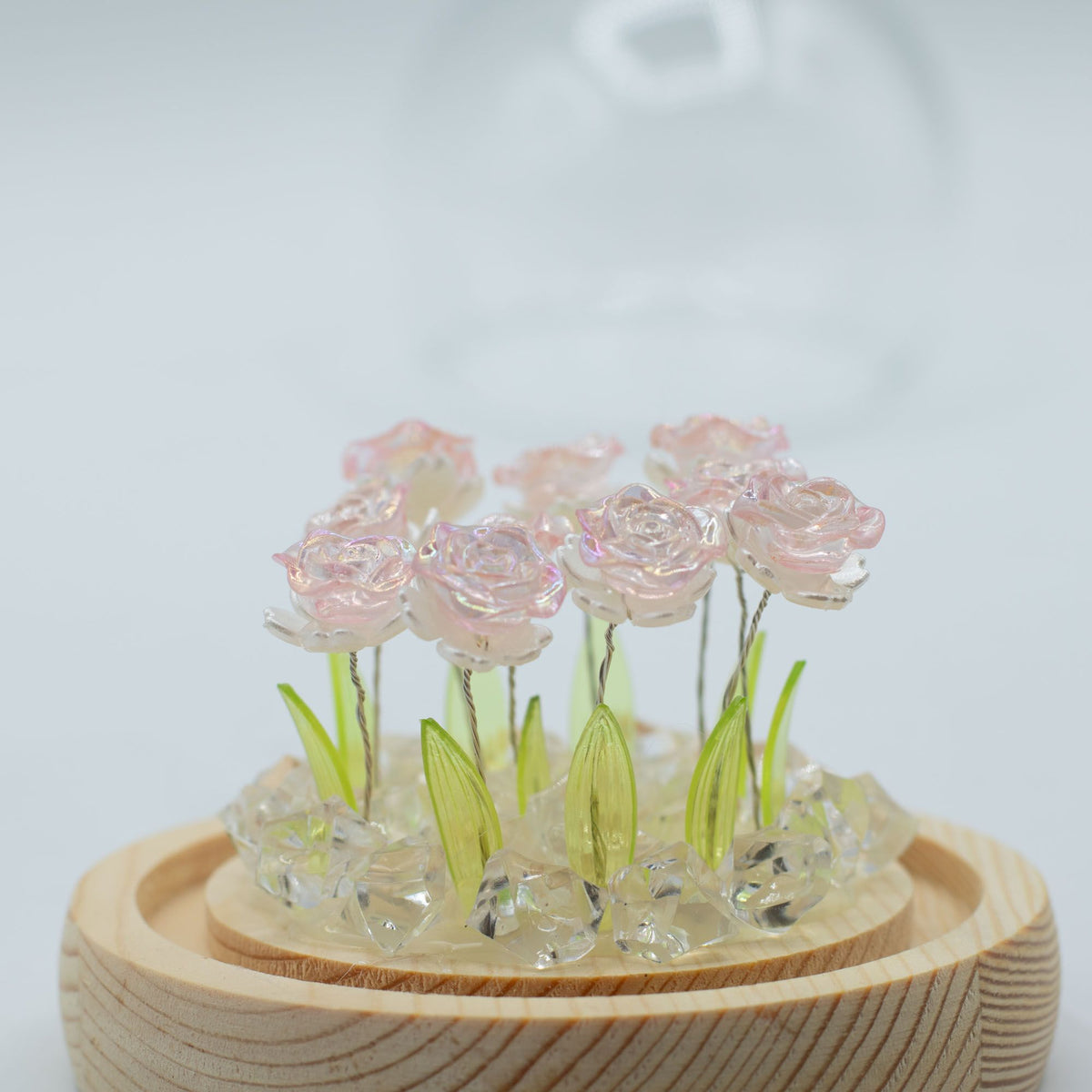 Floral Glow Garden Dome - 10 Pink Roses - LED USB product image 4