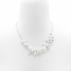 Longstone Gem Necklace - White Jasper product image