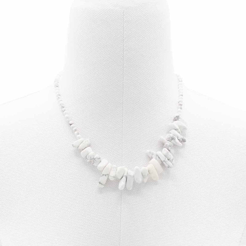 Longstone Gem Necklace - White Jasper product image