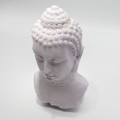Buddha Bust Lamp Lavender Crackle - Oval Stand product image 4