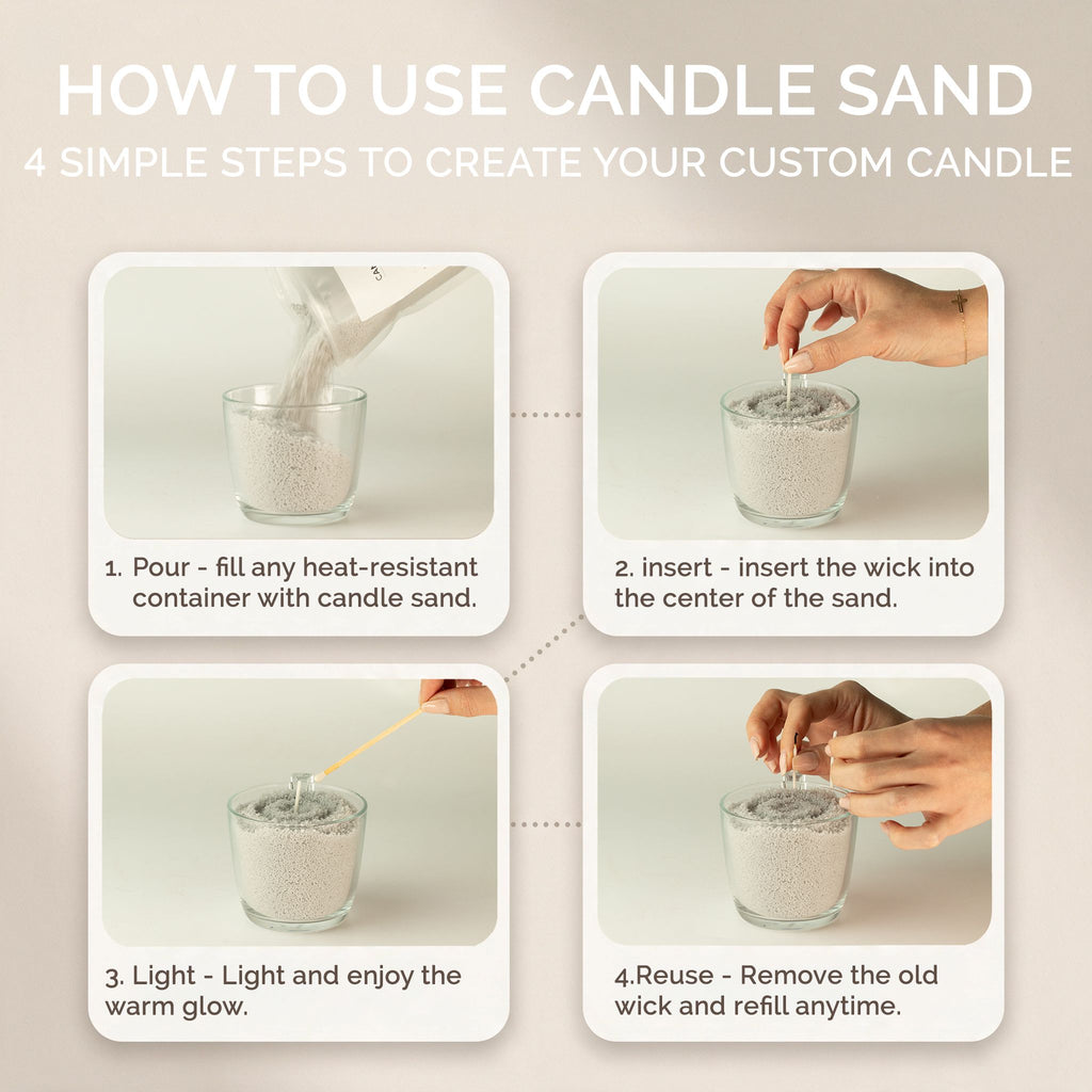 Fragranced Candle Sand - Taupe Orange - Cobalt - 300g - product image 13