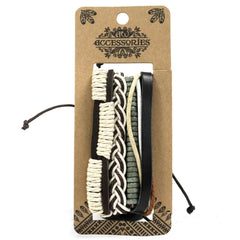 Mens Bracelet Sets - Green & Natural (asst) product image 9