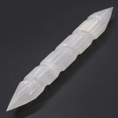 Selenite Spiral Wands - 16 cm (Point Both Ends) product image 2