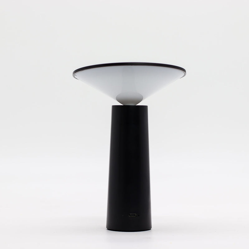 Touch Lamp - Black Mushroom- adjustable - pattern light USB (C) - Rechargable (2000 Watt)