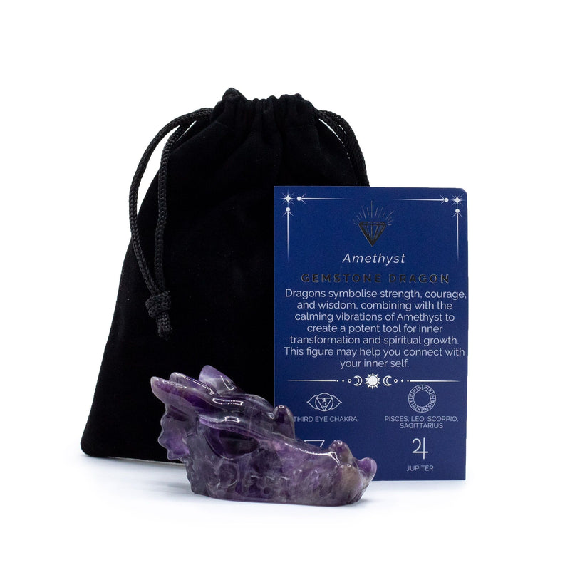 Gemstone Large Dragon Head- Amethyst product image
