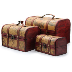 Old Map Chest - Set of 3 product image 4