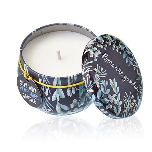 Art Tin Candle - Assorted Design - Romantic Garden - Tea & Rose product image