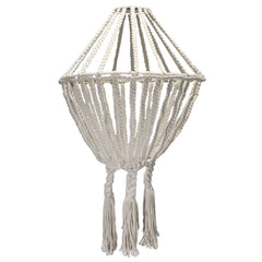 Macrame Large Drop Chandelier - Natural product image 3