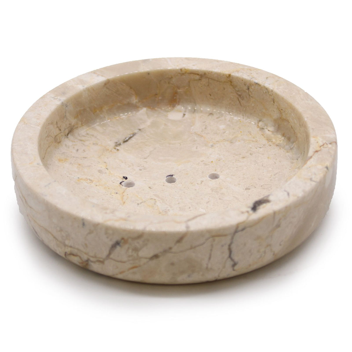 Round Honey Marble Flat Soap Dish product image