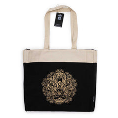 Oversized Tote Bag Chocolate Stonewash 14oz - Freedom Hamsa product image